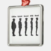 サイクリスト進化型ローディー メタルオーナメント (左)