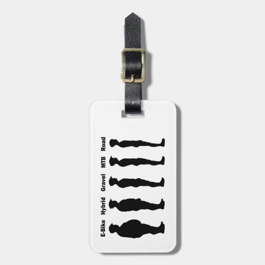 サイクリスト進化型ローディー ラゲッジタグ (正面縦)