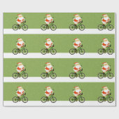 サイクリスト クリスマス 自転車 ギフト ラッピングペーパー (フラット)