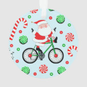 サイクリスト サイクリング クリスマス オーナメント (裏面)