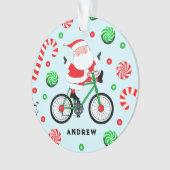 サイクリスト サイクリング クリスマス オーナメント (正面)