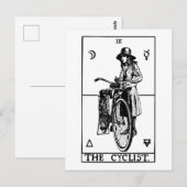 サイクリスト タロット カード ヴィンテージ 自転車 イラスト (正面/裏面)