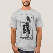 サイクリスト タロット カード ヴィンテージ 自転車 イラスト Tシャツ (正面)