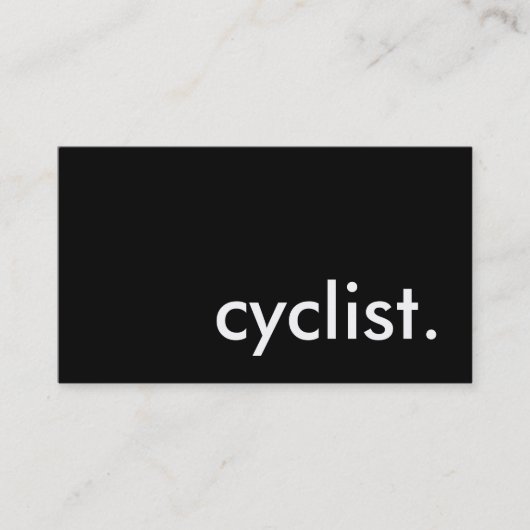 サイクリスト 名刺 (正面)
