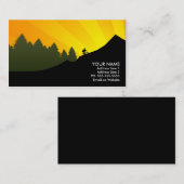 サイクリスト: 山光線: 名刺 (正面/裏面)