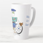 "サイクリスト" – 理由のための乗馬ラテマグ カフェラテマグ (右アングル)