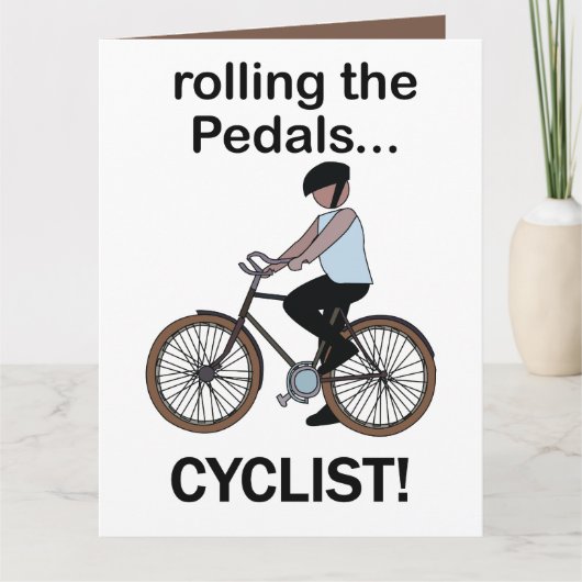 サイクリスト 自転車 カード (正面)