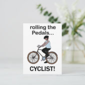 サイクリスト 自転車 バイク ポストカード (スタンド正面)