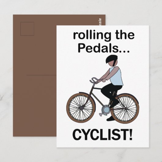 サイクリスト 自転車 バイク ポストカード (正面/裏面)