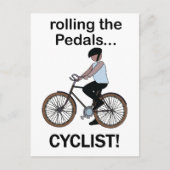 サイクリスト 自転車 バイク ポストカード (正面)