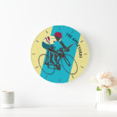 サイクリスト#1 ラージ壁時計 (ホーム)