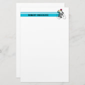 サイクリスト#1 便箋 (正面/裏面)