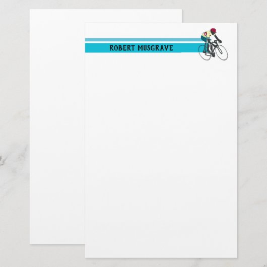 サイクリスト#1 便箋 (正面/裏面)