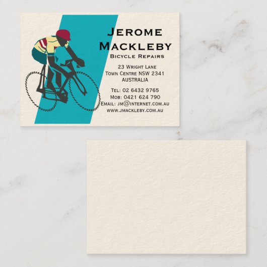 サイクリスト#1 名刺 (正面/裏面)