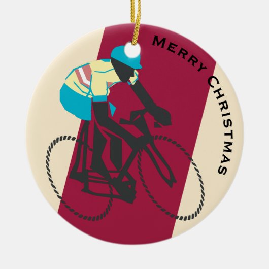 サイクリスト#2 セラミックオーナメント (正面)