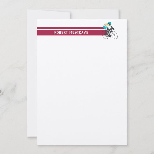 サイクリスト#2 ノートカード (正面)
