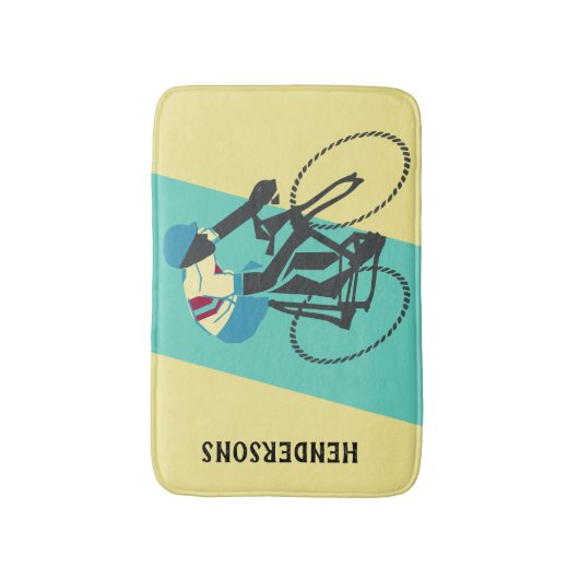 サイクリスト#3 バスマット (正面縦)