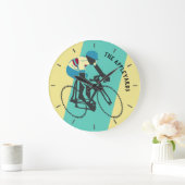 サイクリスト#3 ラージ壁時計 (ホーム)