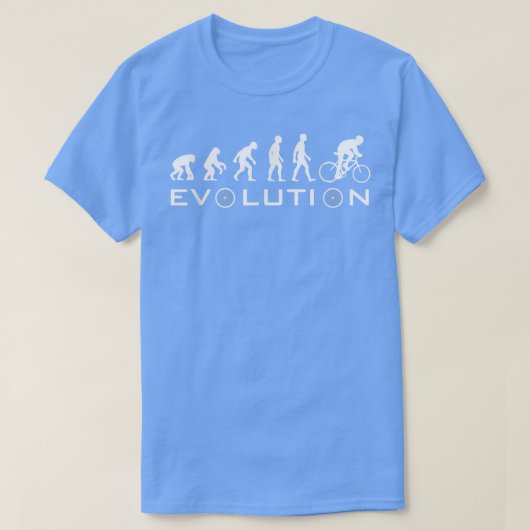 サイクリストGiftideaスポーツ進化バイククーレスファール Tシャツ (デザイン正面)