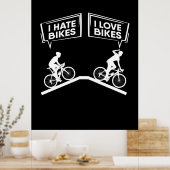 サイクリストI Love Bikes ポスター (キッチン)