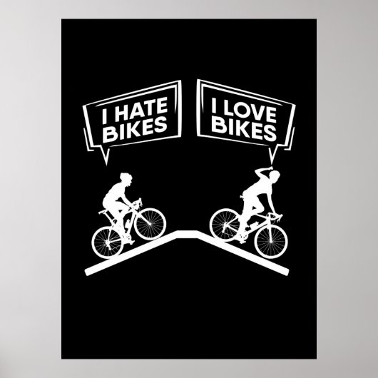 サイクリストI Love Bikes ポスター (正面)
