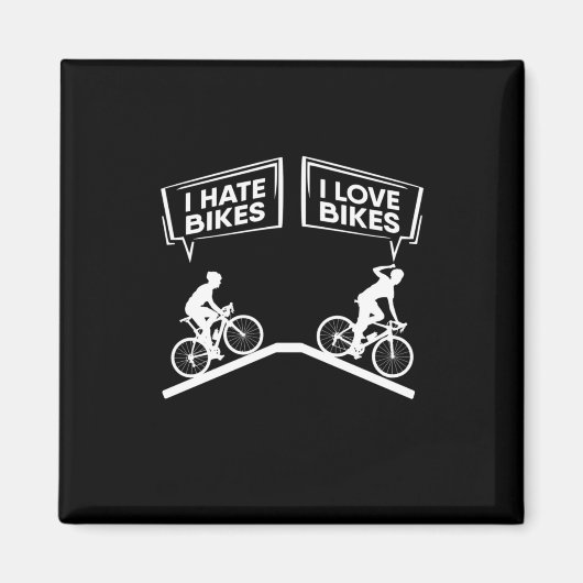 サイクリストI Love Bikes マグネット (正面)