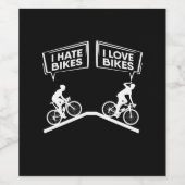 サイクリストI Love Bikes ワインラベル (シングルラベル)