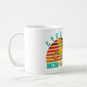 サイクリストMOM-SAURS – 母の日TレックスDINO MOM コーヒーマグカップ (左)