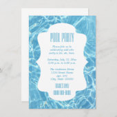 サイクリックカスタマイズズを変更する – プールのパーティー 招待状 (正面/裏面)