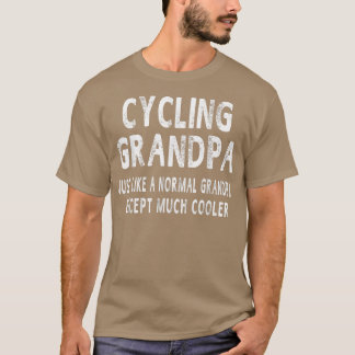 サイクリングおじいちゃん父の日ギフトおじいちゃん男性の日 Tシャツ