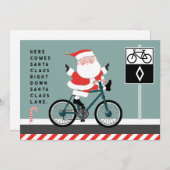 サイクリングおもしろいクリスマスカード (正面/裏面)