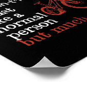 サイクリングおもしろいMTBダウンヒルサイクリングマウンテン ポスター (角)