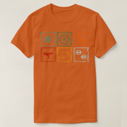 サイクリングかわいい自転車 Tシャツ (デザイン正面)