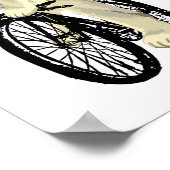 サイクリングに乗るホッキョクグマおもしろい、クマ ポスター (角)