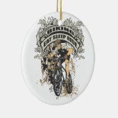 サイクリングに食べて下さい、眠らせて下さい、乗って下さい セラミックオーナメント (右)