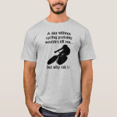サイクリングのない日 Tシャツ (正面)