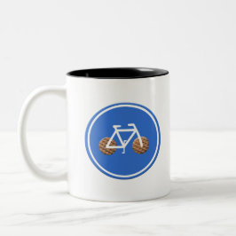 サイクリングのオランダのストロペッフェル。 ツートーンマグカップ