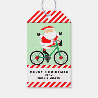 サイクリングのクリスマスギフトタグ ギフトタグ
