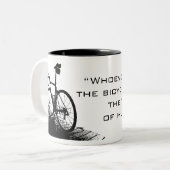 サイクリングのコーヒー・マグ ツートーンマグカップ (正面左)