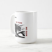 サイクリングのコーヒー・マグ-鎖無し-苦痛無し-利益無し コーヒーマグカップ (正面左)