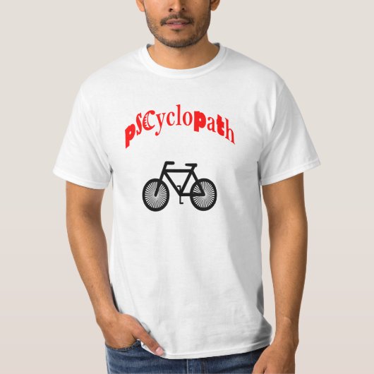 サイクリングのバイクファンのTシャツ Tシャツ (正面)