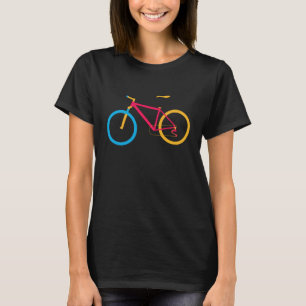 サイクリングのポイント(サイクリストとバイクもしくは自転車に乗る人) Tシャツ
