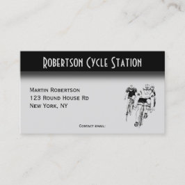 サイクリングの両面（営業時間カード付き） 名刺