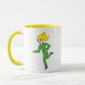 サイクリングの女の子のマグ マグカップ (左)