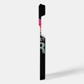 サイクリングの母は普通の母のようにクールしかしTシャツ iPhoneケース (左側面)