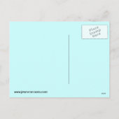 サイクリングの犬およびリスのお洒落な冬休み シーズンポストカード (裏面)