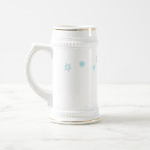 サイクリングの犬およびリスのお洒落な冬休み ビールジョッキ (左)