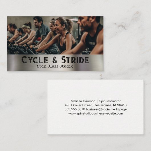 サイクリングのClass Studio 名刺 (正面/裏面)