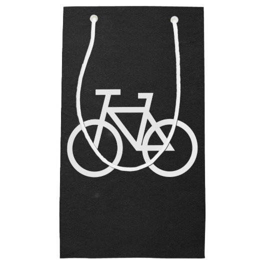 サイクリングはミニマル自転車に乗ります スモールペーパーバッグ (正面)