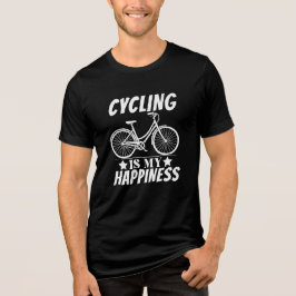 サイクリングは私の幸せ トライブレンドTシャツ